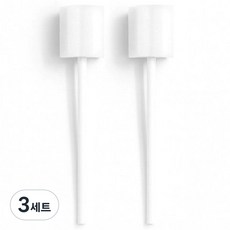 부드러운 스펀지칫솔 환자 노인 구강 세정 브러쉬, 3세트, 100개입