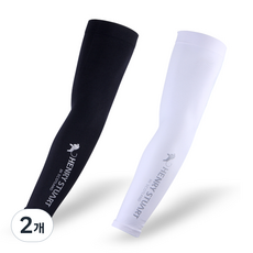 [HENRYSTUART] 헨리스튜어트 아쿠아엑스 무봉제 냉감 프리미엄 쿨토시 양손 자외선차단 파크골프 운전 낚시 등산 스포츠 쿨토시, 블랙, 2개