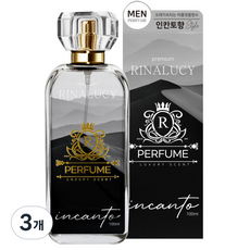 리나루시 퍼퓸 고농축 프리미엄 인칸토 남성 향수, 3개, 100ml
