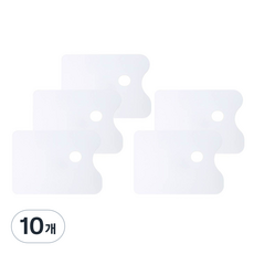 다한진 아크릴팔레트 사각형(소)220mm165mm2mm, 백색, 10개