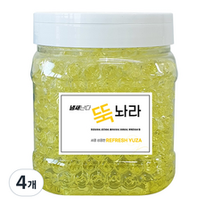 소셜마트 악취뚝 뚝놔라 강력 실내 화장실 담배냄새 제거 집안 방 홀애비 남자방 오래된집 냄새 제거 리프레쉬유자, 4개, 1.2kg