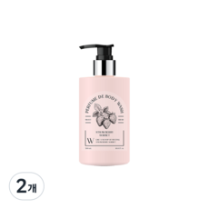 핑크로사 퍼퓸 드 바디워시 스트로베리 소르베 인간 딸기 여름바디워시, 2개, 300ml