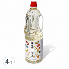 새마원 만능 맛술 요리용청주 1.8L 요리술 요리주, 4개