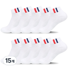 메가양말 5켤레 올라운드 골프 이중바닥 쿠션 스포츠 단목 운동양말 국산고품질, 15개, 화이트