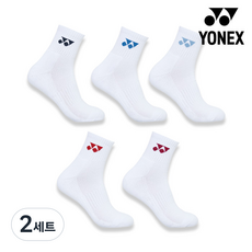 요넥스 양말 249SN006F 여성용 장목 5켤레 배드민턴 오남스포츠, 2세트