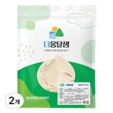 더옹달샘 국산 깨끗한 건식 순수 현미 찹쌀가루, 2kg, 2개