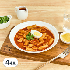 [아리홈밀떡볶이] 추억의 맛 떡볶이밀키트(2~3인분)실온보관, 4세트, 350g