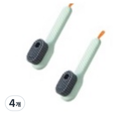 유럽형 통 변기 청소솔, 그린, 4개