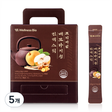 웰니스바이오 프리미엄 배도라지청 진액스틱 면역 기관지 100포 대용량, 5개, 1kg