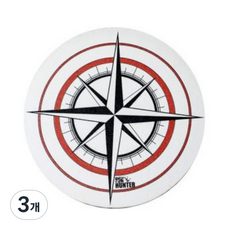 핀헌터 나침반 버팔로 볼타월, 화이트, 3개