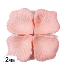 부직포 장미300 꽃잎 조화 플라워샤워 프로포즈 웨딩 장식 소품, 2세트, 31-샴페인핑크300장