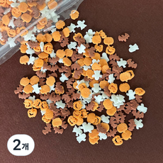 할로윈 스프링클 (고스트 셰이프) 유령 박쥐 호박, 300g, 2개