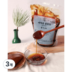새댁표 식자재 고추장재료 대용량 쌀조청, 3개, 1.5kg