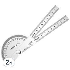 공구PXJ 스테인리스 분도기 각도자, 2개