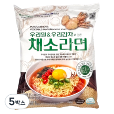 군산원예농협 우리밀&우리감자로 만든 채소라면 (5봉지), 5박스