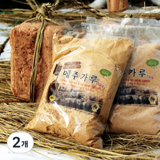 전통메주로 만든 메주가루 국산콩 메줏가루 고추장용 된장용 막장용, 1kg, 2개