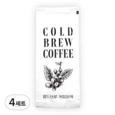 연두커피 시그니처 더치커피 원액 콜드브루 파우치, 4세트, 30개입, 40ml