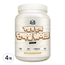 자니웨이 가볍게한끼 식사대용 단백질 쉐이크 곡물 미숫가루맛, 4개, 1kg
