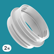 3초쿨 이동식에어컨 창문칸막이 자바라 최고급형 종합세트 배기호스 연결커넥터, 2개, 듀얼 연결커넥터