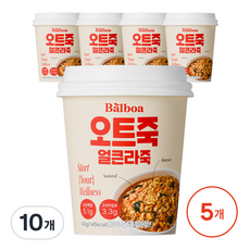 발보아 저당 오트밀 죽 얼큰라죽, 10개, 40g
