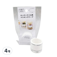 뜯어쓰는 소비기한 표시 소분 라벨 테이프 30mm 2미터, 4개