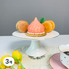 온더트레이 골드라인 디저트 케이크 스탠드 받침대, 3개, 중(지름20cm)