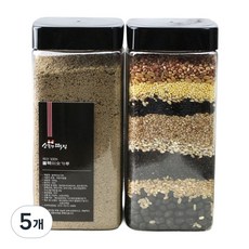 소문난떡집 블랙 미숫가루 500g, 5개