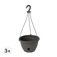 3줄 걸이용 화분, 그레이, 3개