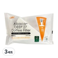 카펙 아바카 플러스 딥 27 커피 페이퍼 플라워드리퍼 전용, 3세트, 100개