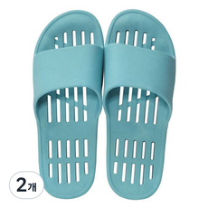 문에 안걸리는 욕실화 국내산 미끄럼방지 물빠짐 발등 낮은 욕실화 화장실 슬리퍼, 블루, 2개