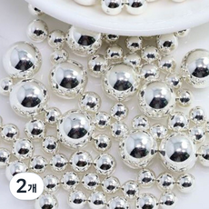 실버볼(은구슬) 골드볼(금구슬) / 순은볼 -(3mm 4mm 5mm 6mm 8mm), 2개, 실버볼 4mm