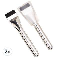 저스트셀러 스파츌라 메이크업 파운데이션 모공 선크림 브러쉬, 2개