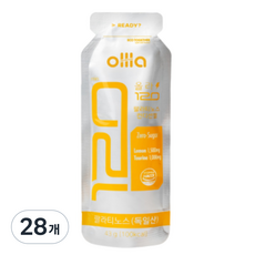 올라 120 팔라티노스 하이드로 컨디션젤 레몬 제로슈거 에너지젤 러닝 마라톤 사이클, 28개, 43g