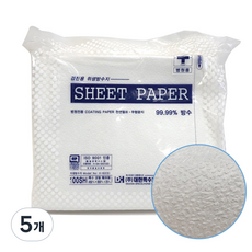 대한특수제지 베개커버 위생방수지 워터페이퍼 병원용베개커버 습강지 일회용 베개커버, 5개
