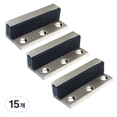 강화도어스토퍼 유리문 상부스토퍼 3개, 블랙 니켈, 15개