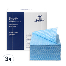 앤디랩 뽑아쓰는 일회용 위생 행주, 3개, 50개입