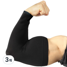 굵은팔 팔토시 빅사이즈 쿨토시 냉장고 토시 xl xxxl 남자 남성 특대 대형 큰 팔토시, 블랙, 3개