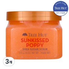 트리헛 시어 슈가 스크럽 썬키스트 퍼피, 510g, 3개