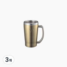 도시샤 온도존 프리징 익스트림콜드 맥주컵, 420ml, 골드