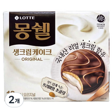 몽쉘 생크림케이크 오리지널, 408g, 2개