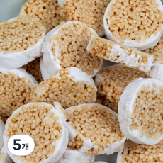 [추억의 달콤함] 20년전통 뻥튀기곡물나라 매화과자 바삭한 전통 간식 웰빙 한과, 5개, 160g