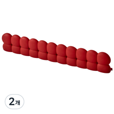 살림미녀 실리콘 싱크대 물막이 주방 싱크대 물튐 방지 방수 가드 물받이, 2개, 레드