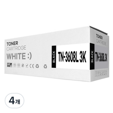 TN-3608L 재생 호환 토너, 4개, 검정