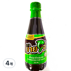 야오빠라 태국 피쉬소스 FERMENTED FISH SAUCE, 4개, 350ml