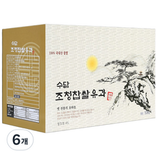 수담조청유과 선물세트 수담한과, 500g, 6개