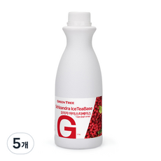 그린트리 오미자 아이스티 베이스 1.2kg, 5개