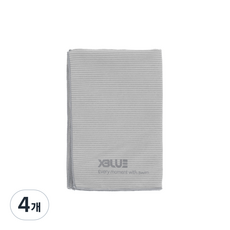 XBL-5553-라이트그레이 웨일 건식 타올, 라이트그레이, 4개