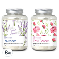 올레비엔 라벤더+로즈가든 바스 앤 마사지솔트, 500g, 8개