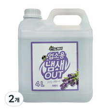 산도깨비 냄새아웃 업소용 실내용 탈취제, 4L, 2개, 라벤더