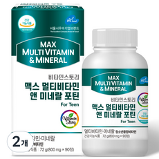 비타민스토리 맥스 멀티비타민 앤 미네랄 포틴 3개월분, 90정, 2개